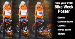 BUDWEISER-Motorcycle-Biker-Babe-Poster