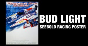 Bud-Light-Bill-Seebold-Formula-One-Boat-Racing-Poster