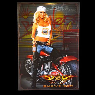 Budweiser-Biker-Babe-2005-Laconia-Bike-Week-Big-Dog-Motorcycle-Poster